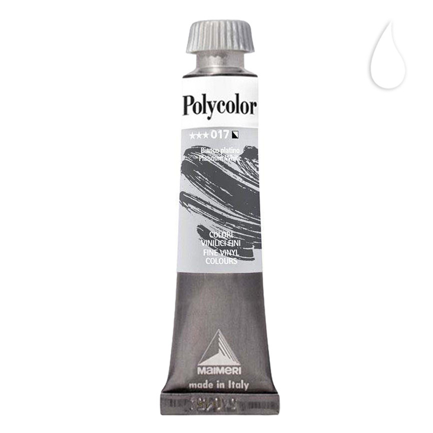 ACRILICI 20 ML POLYCOLOR 017 BIANCO PLATINO 3PZ