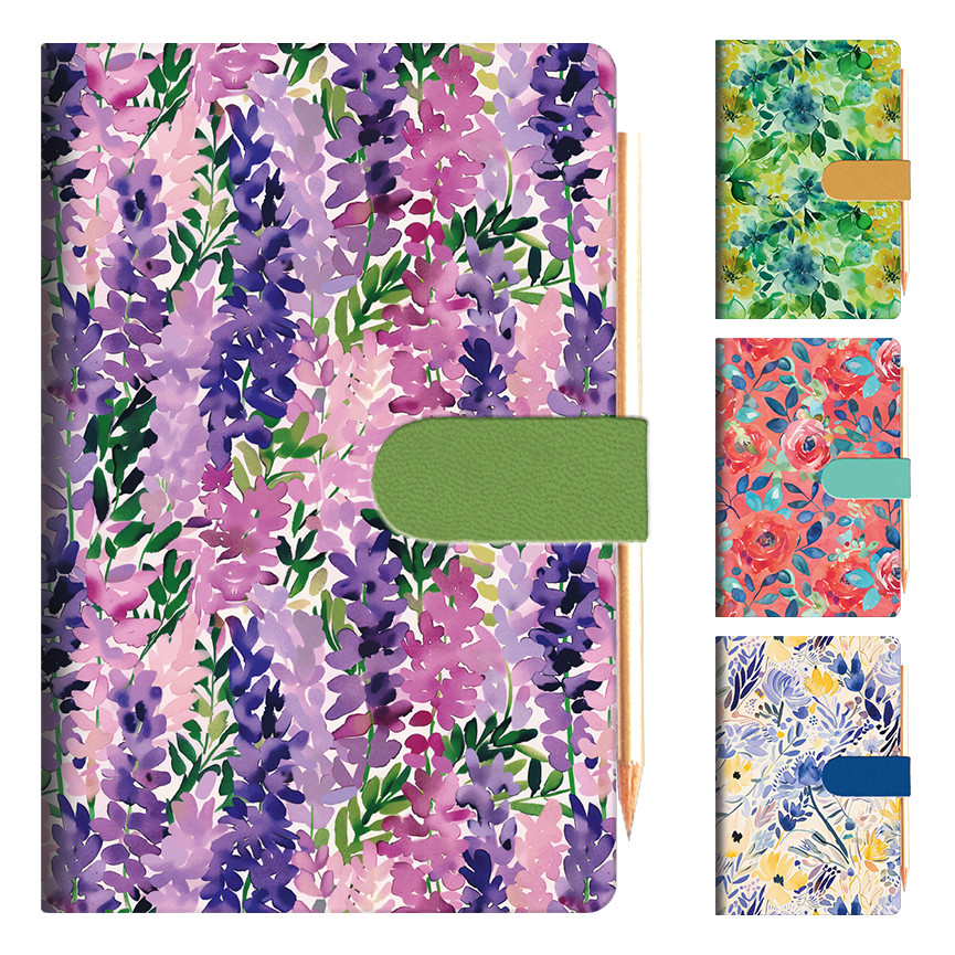 AGENDA 2027 110ZF 6,5X10 FIORI C/MATITA BI-GIOR.