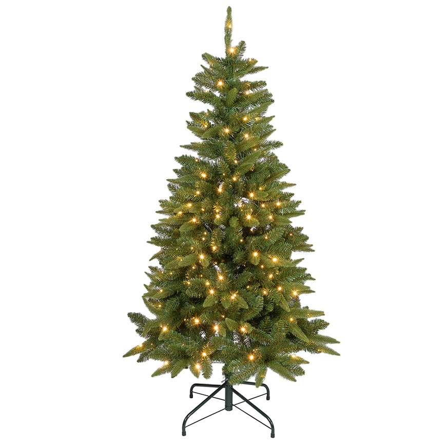 ALBERO CON LUCI LED BIANCO CALDO H150CM