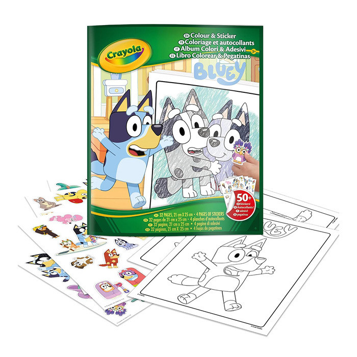ALBUM ADESIVI COLORING BLUEY 04-2664