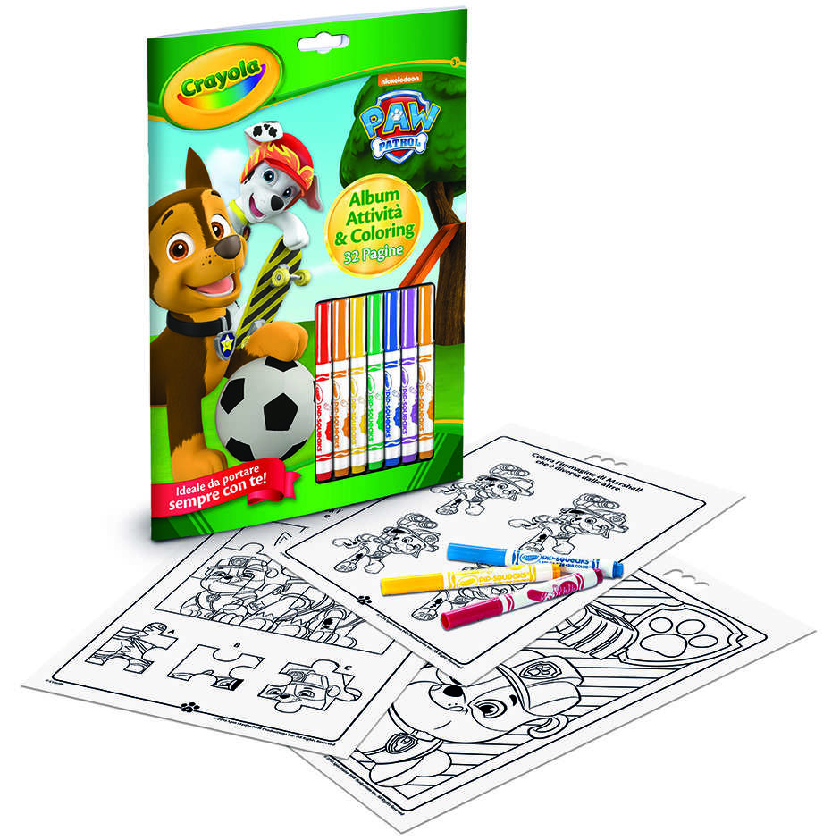 ALBUM ATTIVITA & COLORING PAW PATROL 04-6918