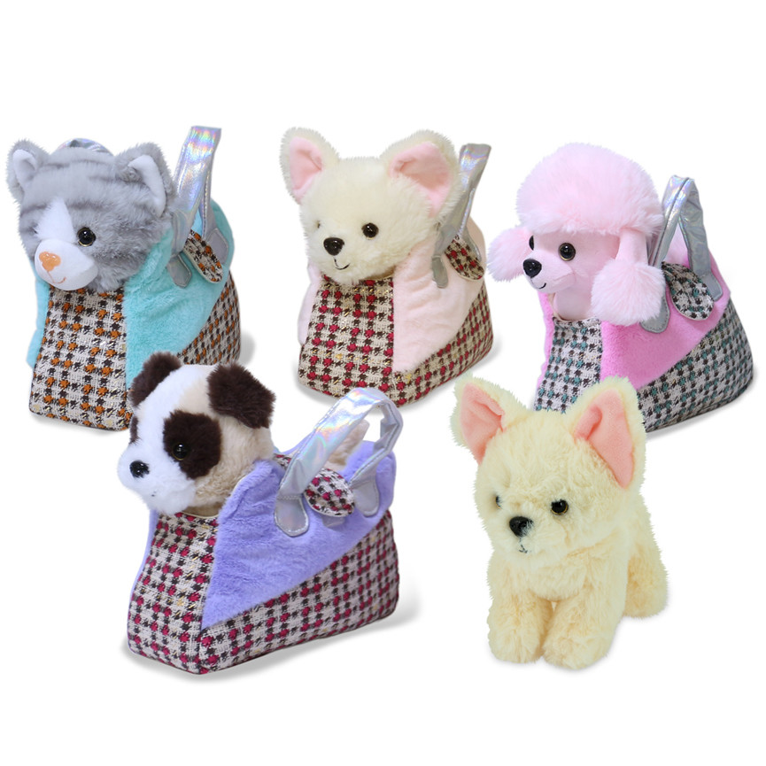 ANIMALI IN BORSETTA 17CM 4 MODELLI 39462