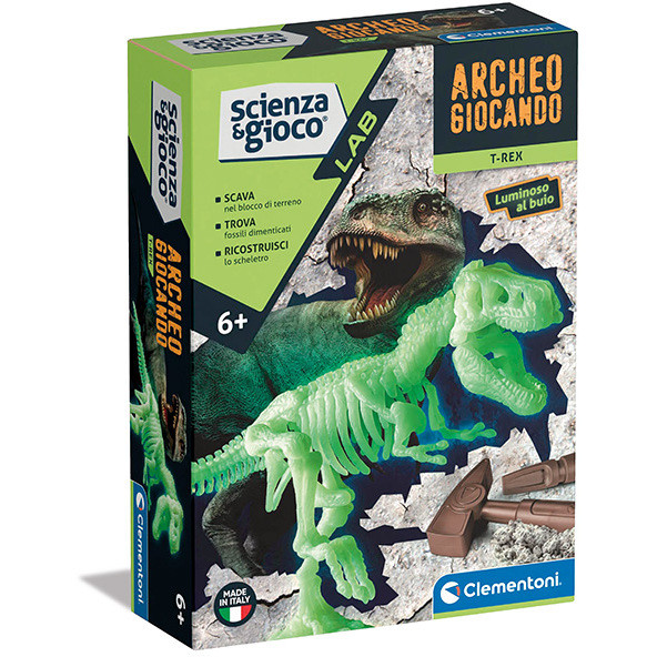 ARCHEOGIOCANDO TIRANNOSAURO REX GLOW 19225