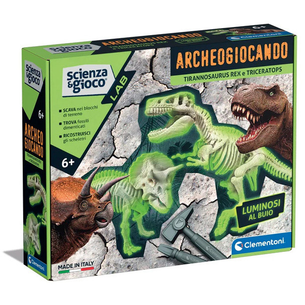 ARCHEOGIOCANDO TREX E TRICERATOPO 19345