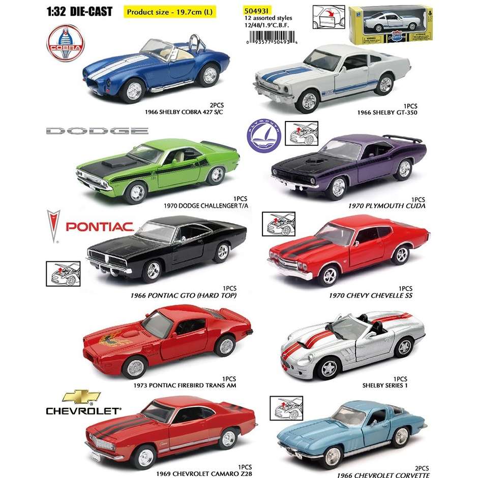 AUTO 1:32 MUSCLE CAR COLLECTION