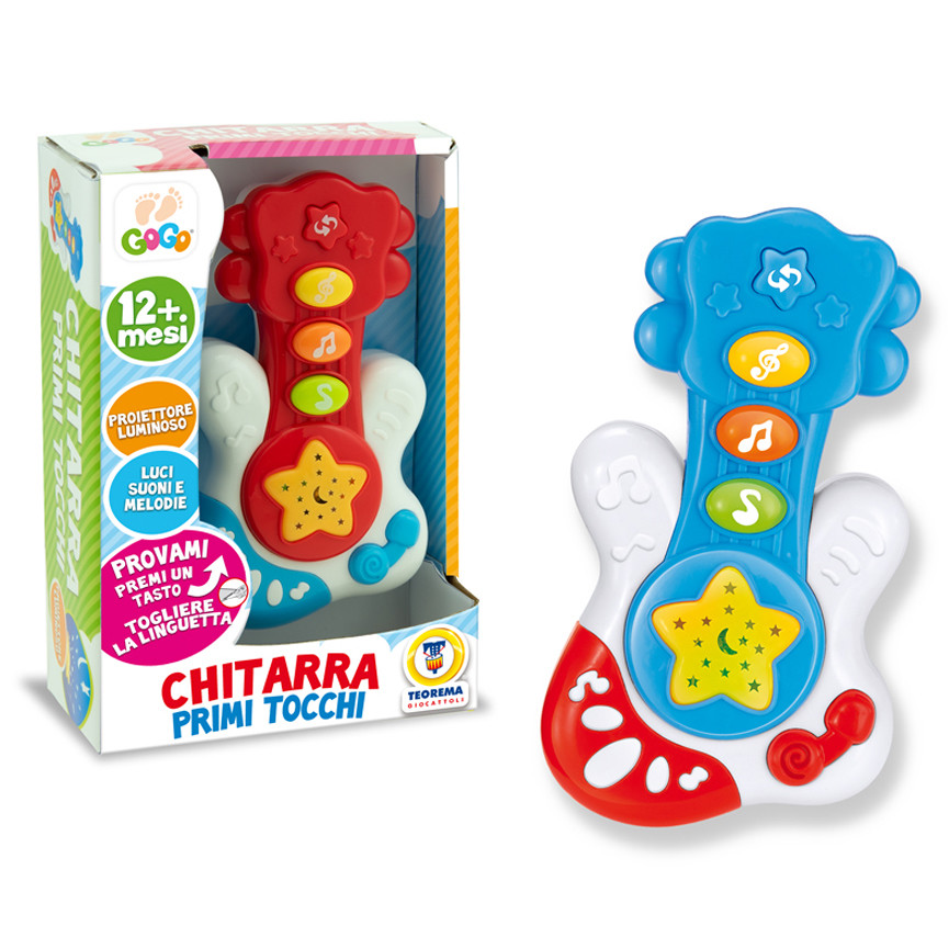 BABY CHITARRA MUSICALE LUMINOSA 2COLORI