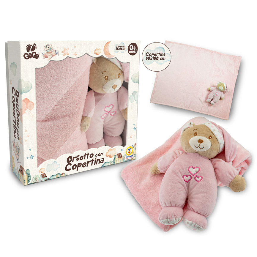BABY IL MIO PRIMO ORSETTOCON COPERTINA ROSA 39599