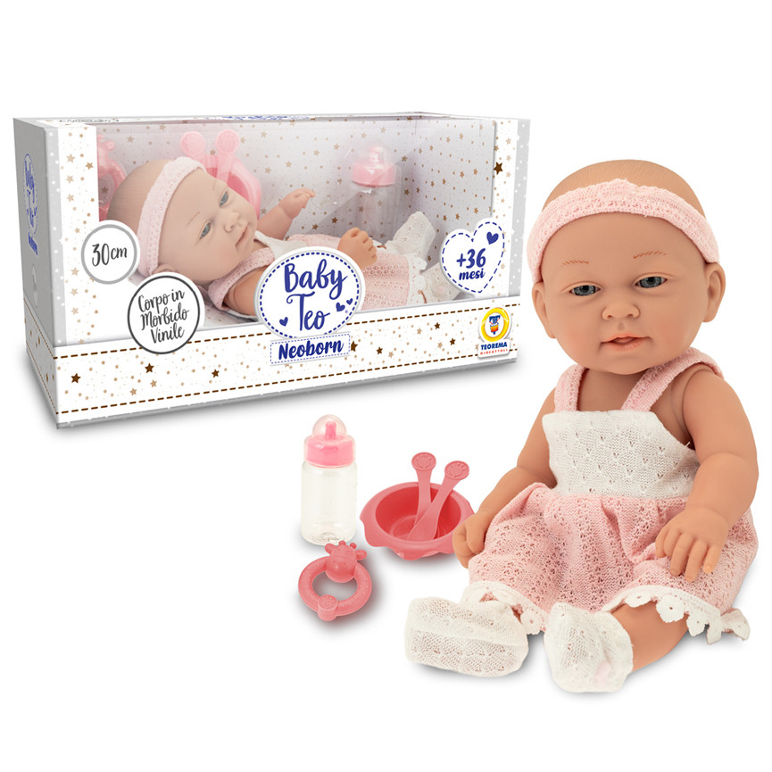 BABY NEOBORN NEONATO 30CMCON ACCESSORI 80937