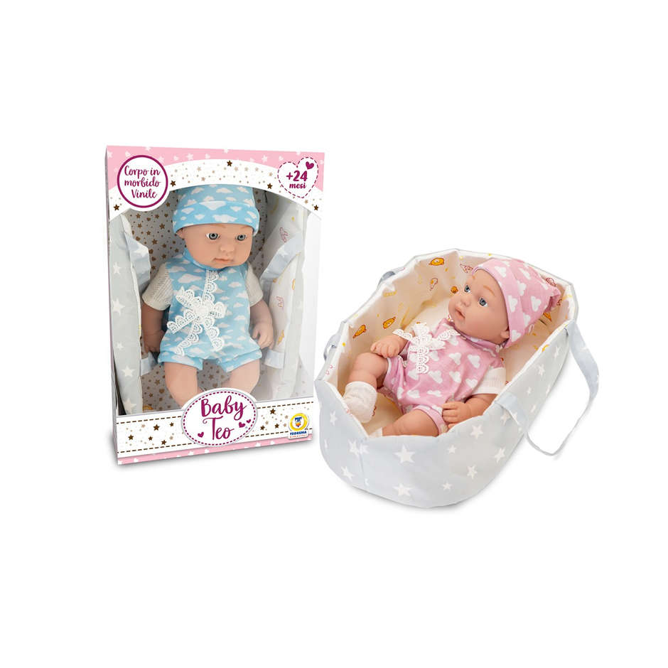 BABY NEONATO C/PORTA ENFANT 30CM 2 MODELLI