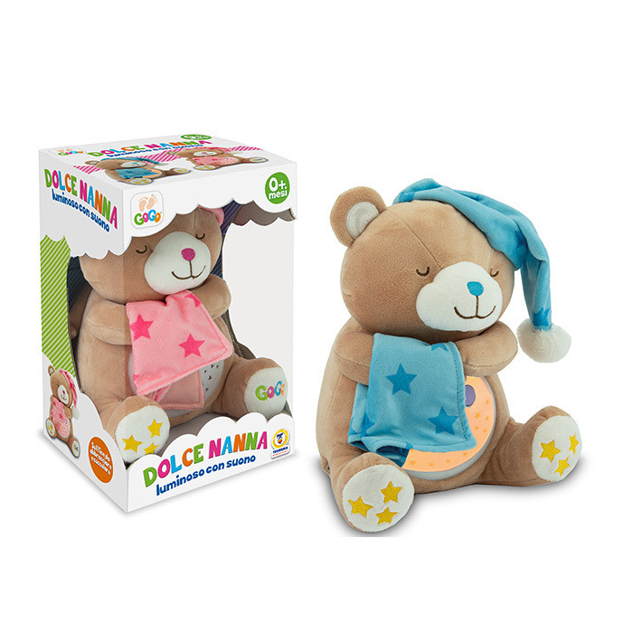 BABY ORSETTO DOLCE NANNA C/LUCE E MELODIA 24CM