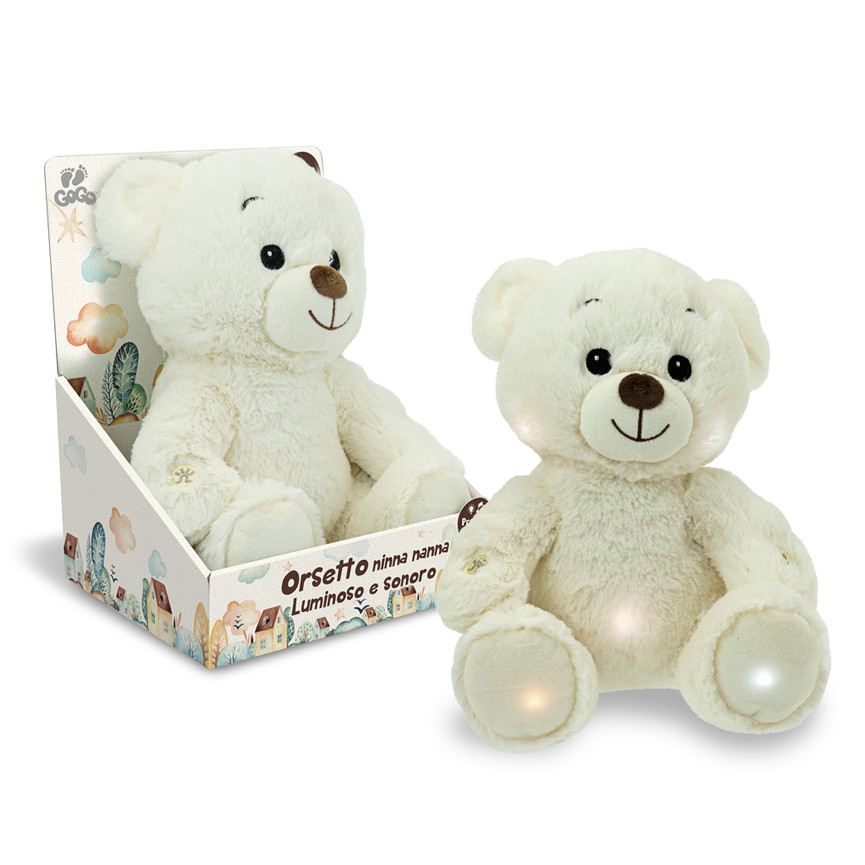 BABY ORSETTO NINNA NANNA 25CM LUCE E MUSICA 39522