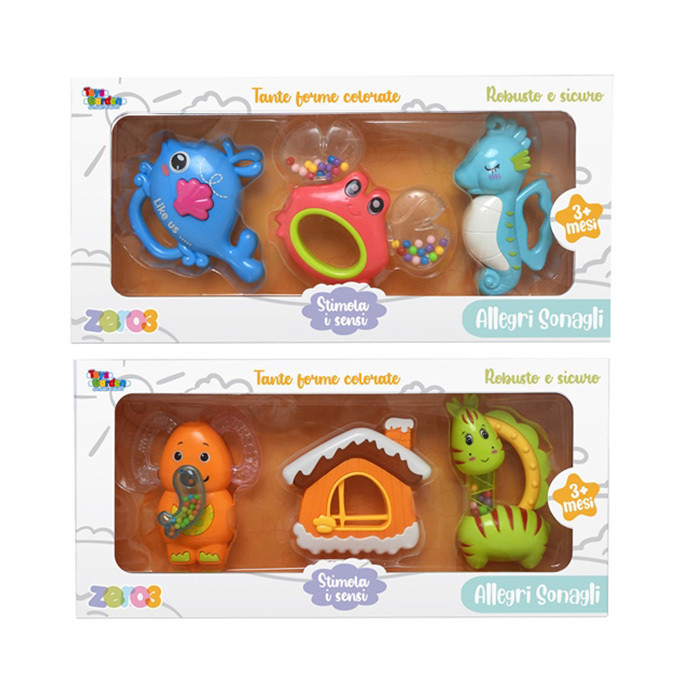 BABY SONAGLI ANIMALI 3PZ 27991