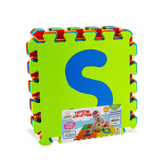 BABY TAPPETINI LETTERE 9 PZ 32X32X10