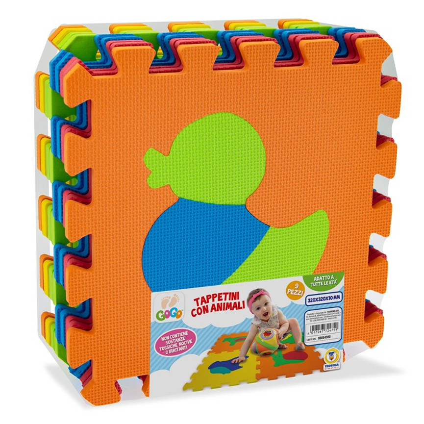 BABY TAPPETO PUZZLE ANIMALI 9PZ