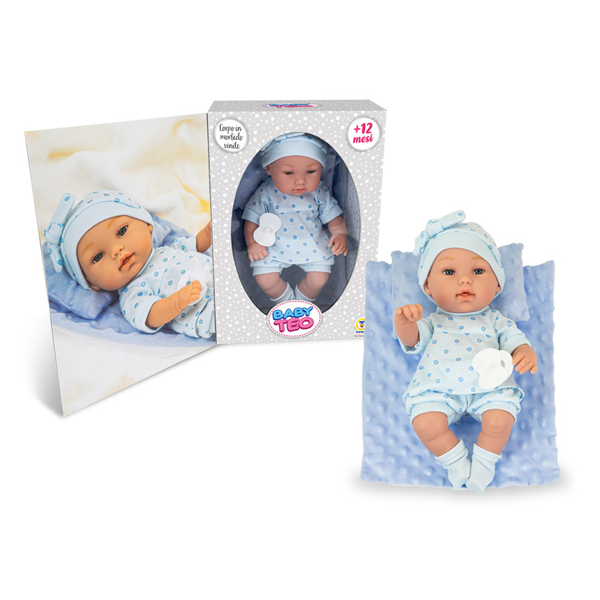 BABY TEO NEONATO DOLCE NANNA VINILE AZZURRO 80345