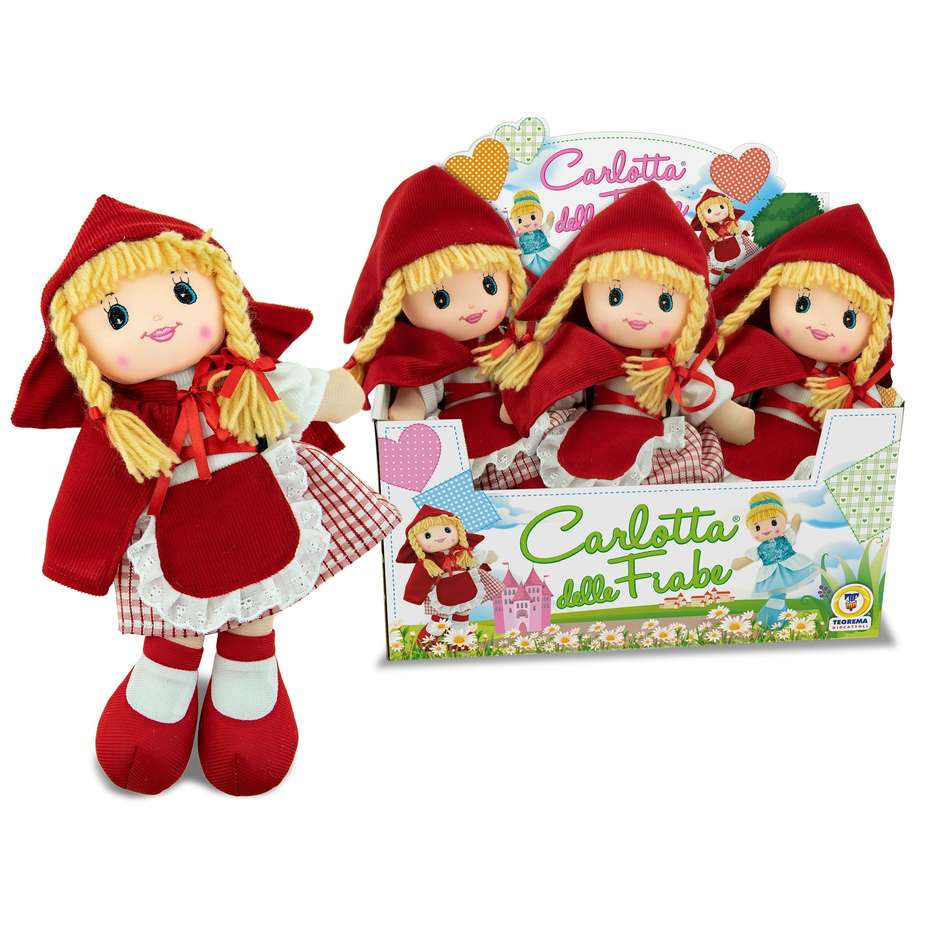 BAMBOLA PEZZA CARLOTTA CM30 CAPPUCCETTO ROSSO