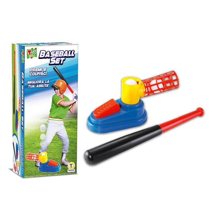 BASEBALL SET CON LANCIATORE MAZZA E PALLINA 67259
