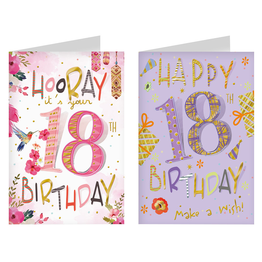 BIGL.B.C.18ANNI COMPLEANNO RAGAZZA C/ORO 07277402