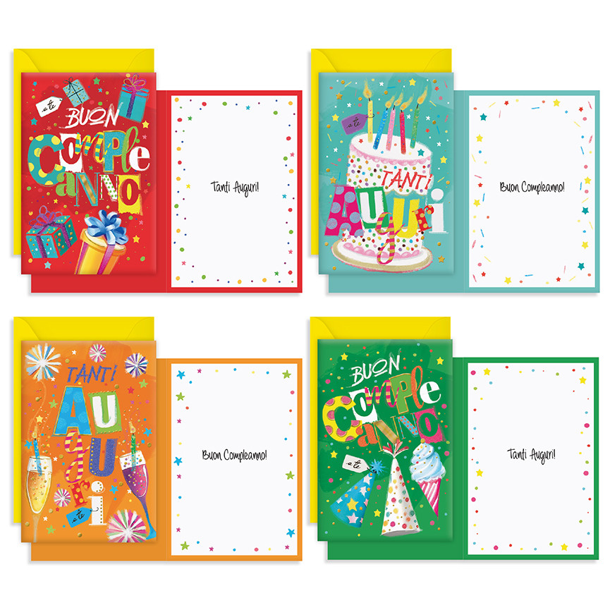 BIGL.B.C.COMPLEANNO E T.AUGURI COLORATI 07569302