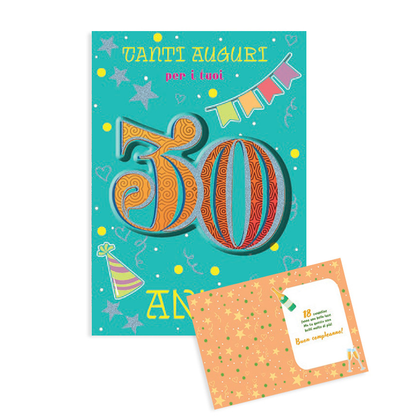 BIGLIETTI 30 ANNI MIGLIORI ANNI CON APPLICAZIONE
