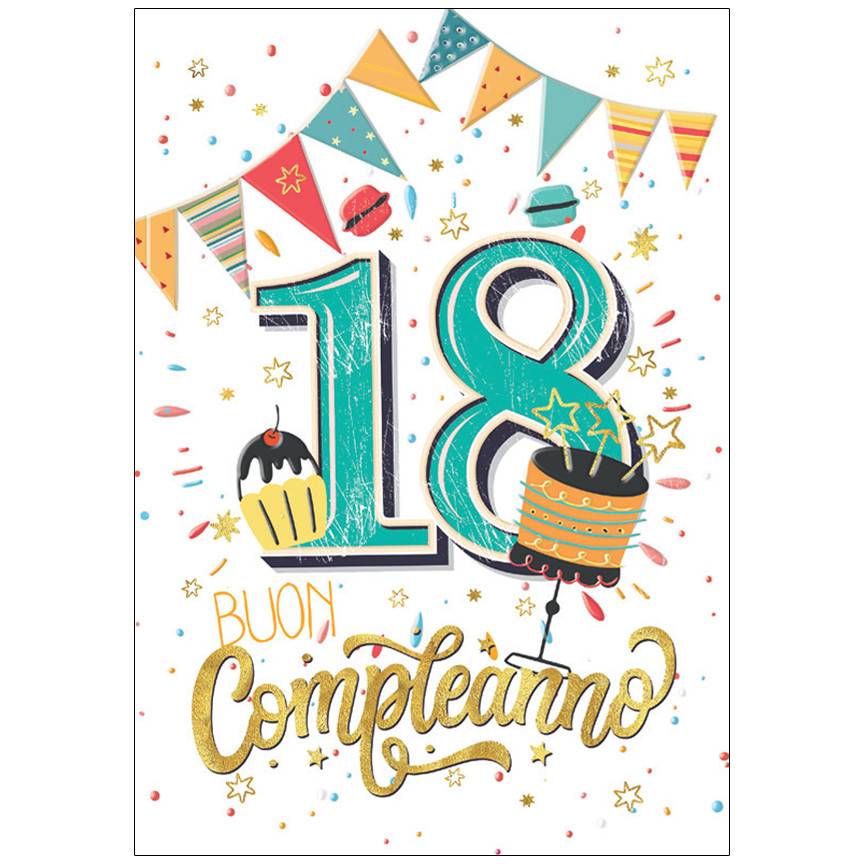 BIGLIETTI COMPLEANNO 18 ANNI I MIGLIORI ANNI