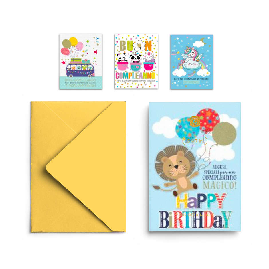 BIGLIETTI COMPLEANNO BIMBI 3D DEDICATO A TE 63419