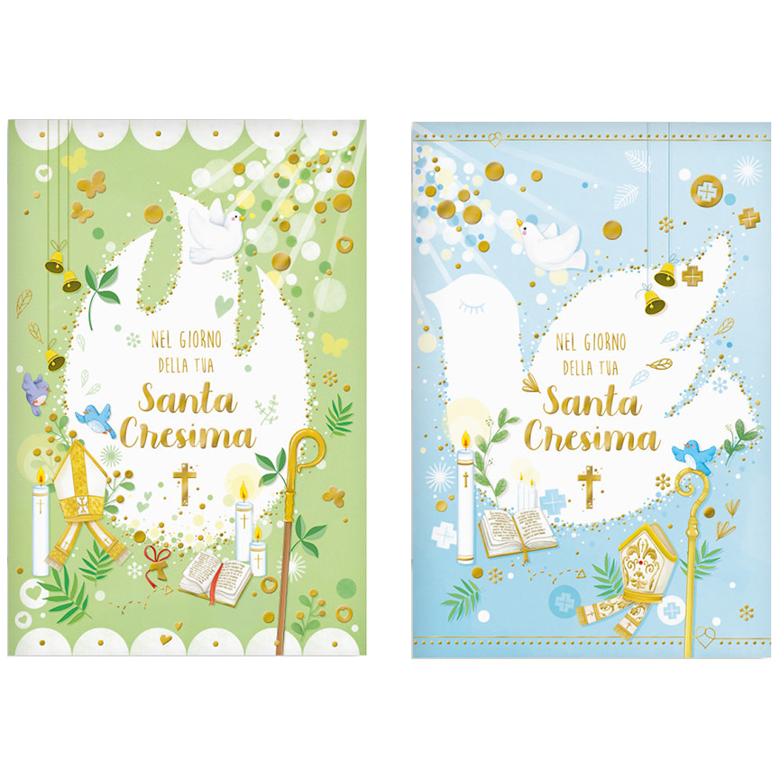 BIGLIETTI CRESIMA HAPPY DAYS 17208401