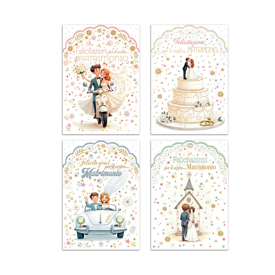 BIGLIETTI MATRIMONIO GENERICO ASSORTITI