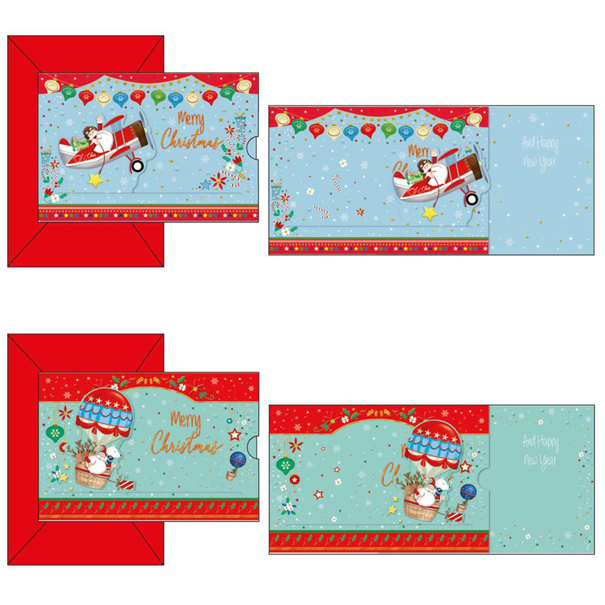 BIGLIETTI NATALE TIRETTE C/MOVIMENTO 2SOG 04447501
