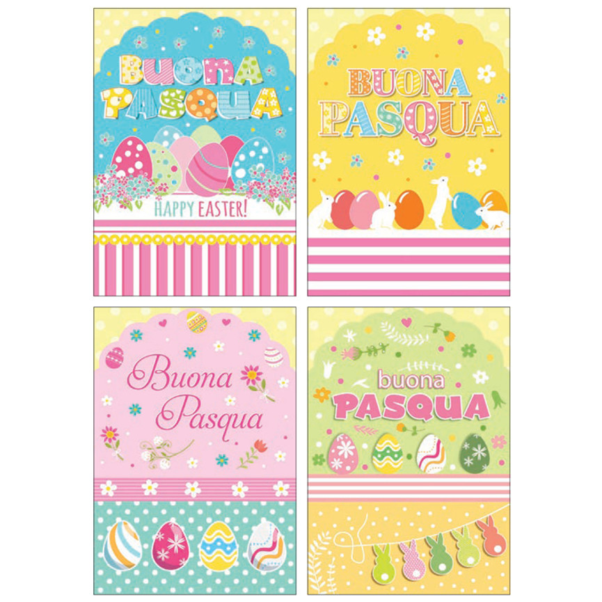BIGLIETTI PASQUA UOVA COLORATE PV20031BP