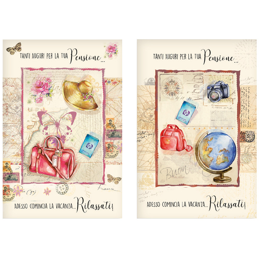 BIGLIETTI PENSIONE ADESSO COMINCIA LA VACANZA...