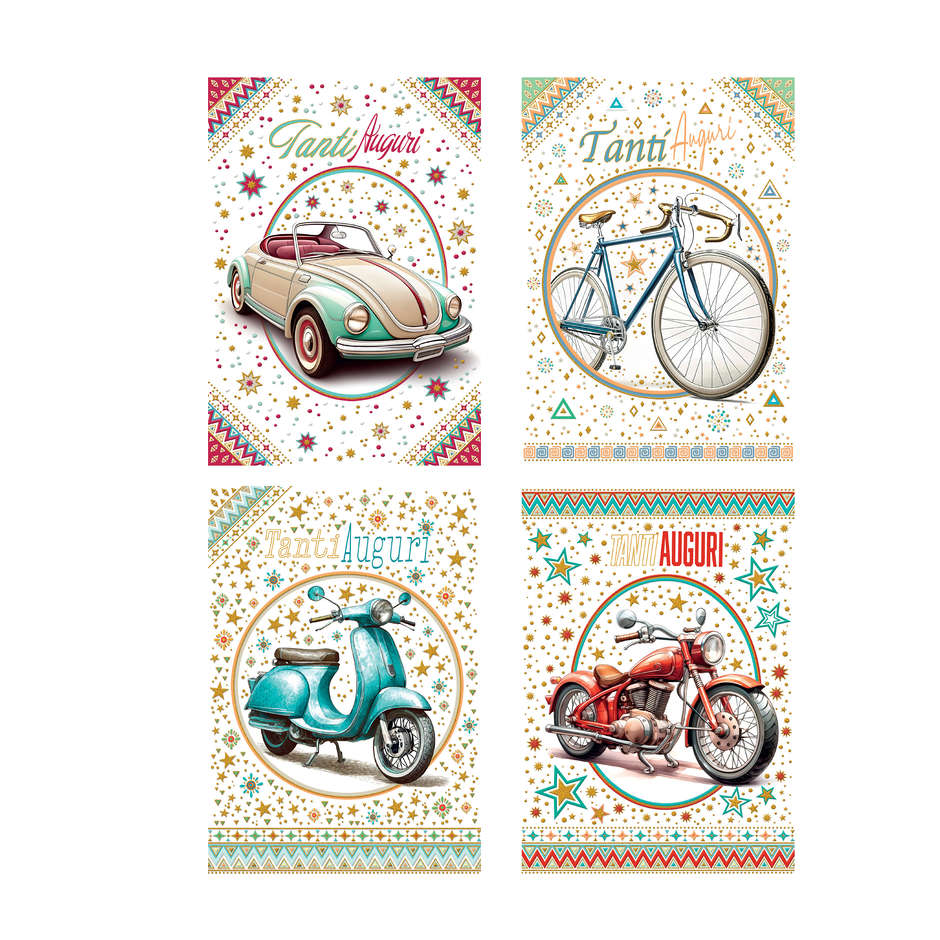 BIGLIETTI TANTI AUGURI VINTAGE MASCHILI