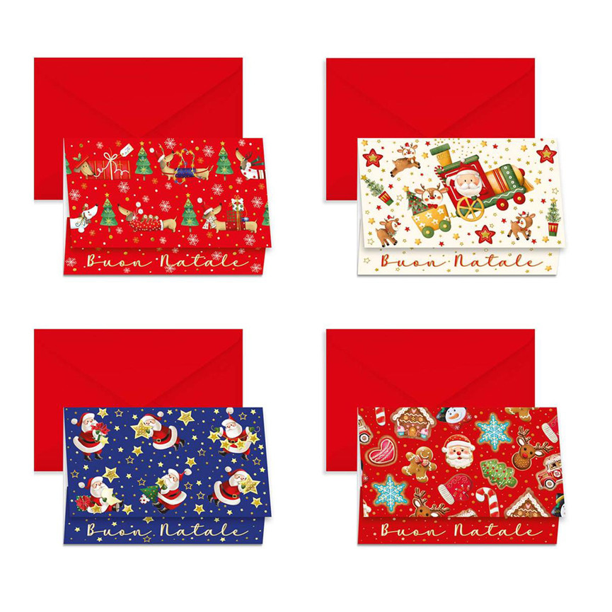 BIGLIETTO NATALE PORTASOLDI SOGGETTI ASSORTITI