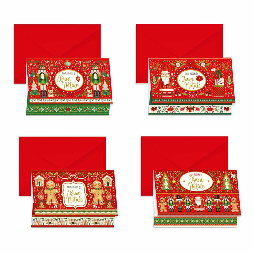 BIGLIETTO NATALE PORTASOLDI SOGGETTI ASSORTITI