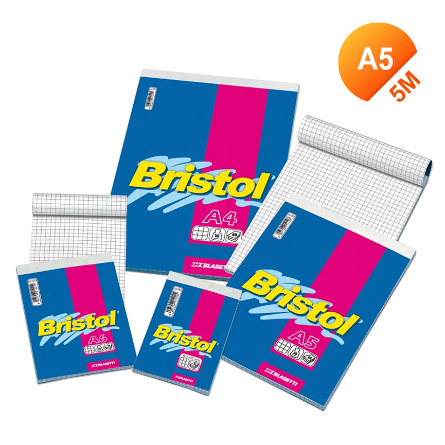 BL. BRISTOL A5 60F 5M 10PZ 1028