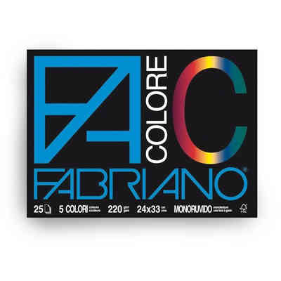 220 G/mq Fabriano Set da 3 05201597 Disegno 4 24 x 33 cm 20 Fogli Liscio Riquadrato 