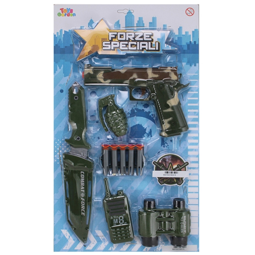 BLISTER FORZE SPECIALI PISTOLA CON DARDI 28541