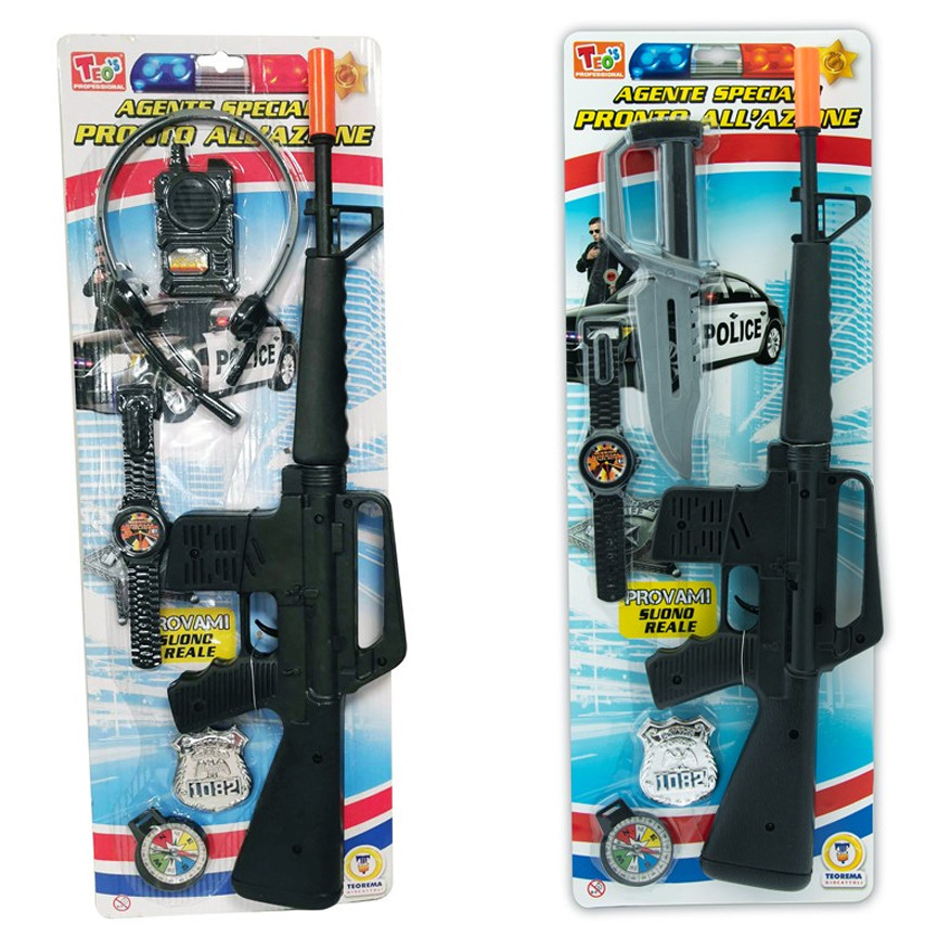 BLISTER SET POLIZIA CON MITRA CON SUONO ASS.63001