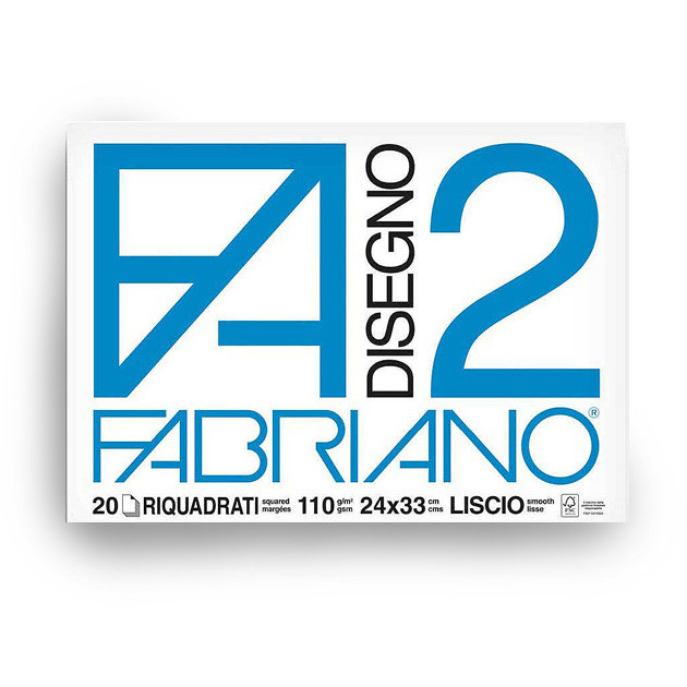BLOCCO DISEGNO 24X33 F2 20FG RIQUADRATO