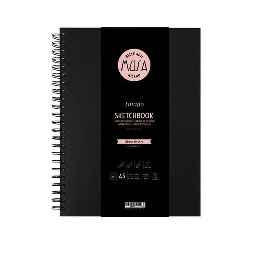 BLOCCO SCHIZZI SPIRALATO A3 GR105 100FG MUSA