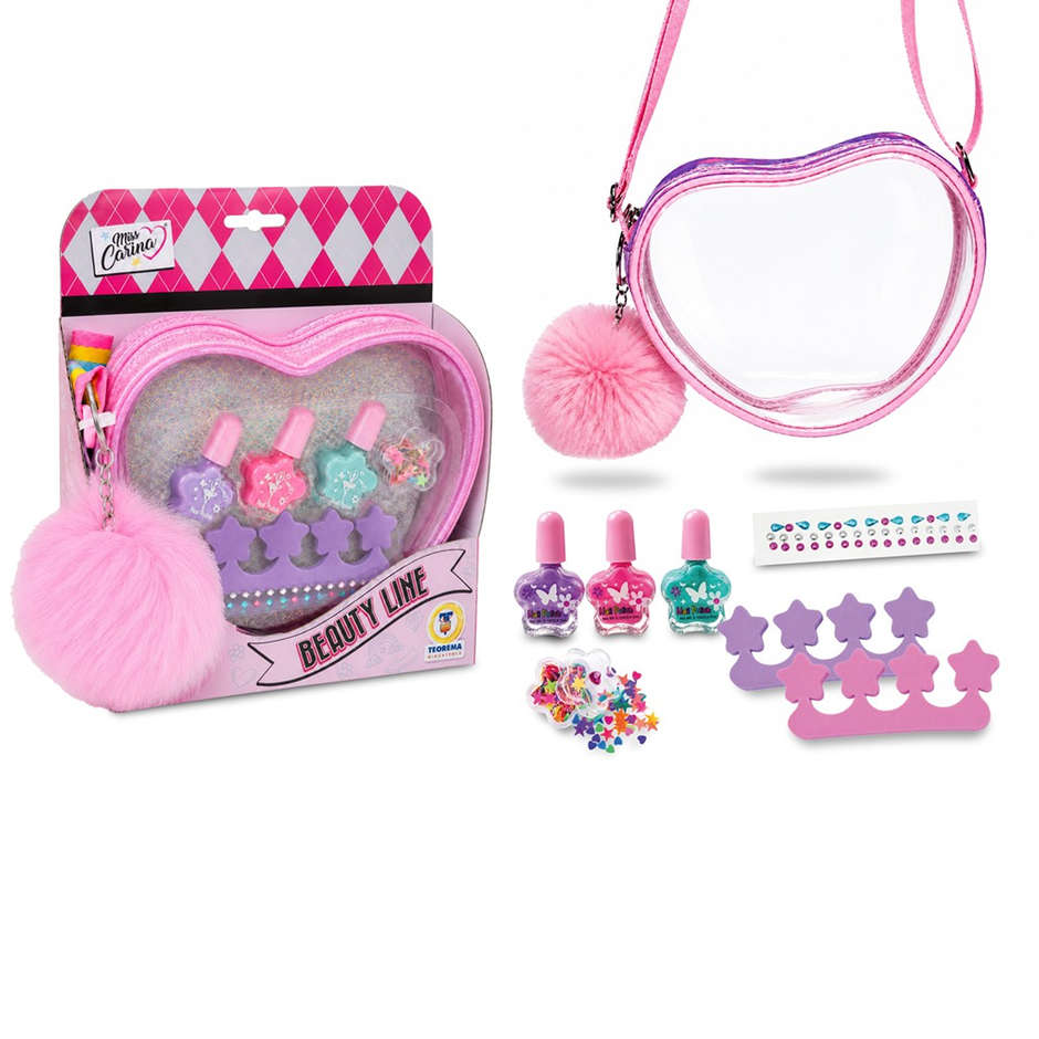 BORSETTA CUORE NAIL ART 3SMALTI