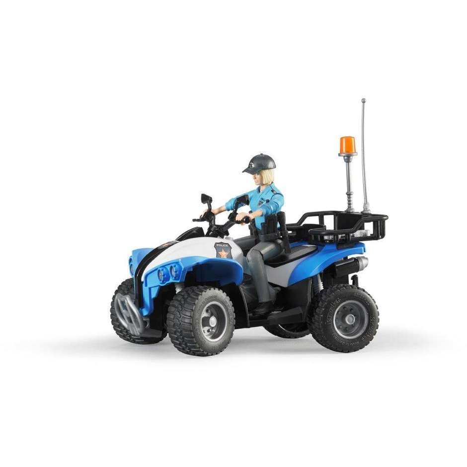 BRUDER QUAD POLIZIA C/POLIZIOTTO E ACCESSORI 63010