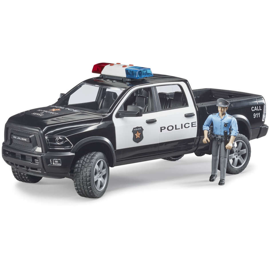 BRUDER RAM 2500 POLICE C/POLIZIOTTO 02505