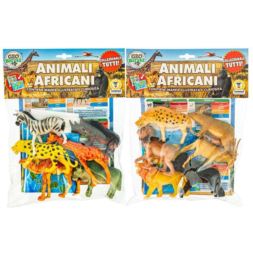 BUSTA ANIMALI AFRICA C/ MAPPA GIOCO 2ASS 68893