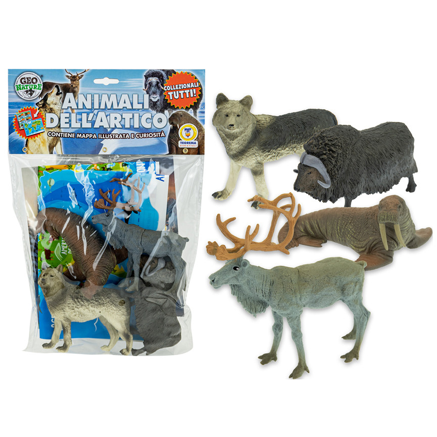 BUSTA ANIMALI DELL'ARTICO C/MAPPA GIOCO 68873