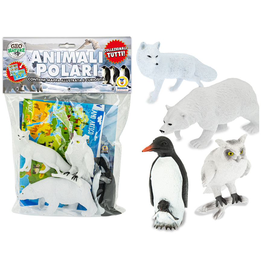 BUSTA ANIMALI POLARI C/ MAPPA GIOCO 68875