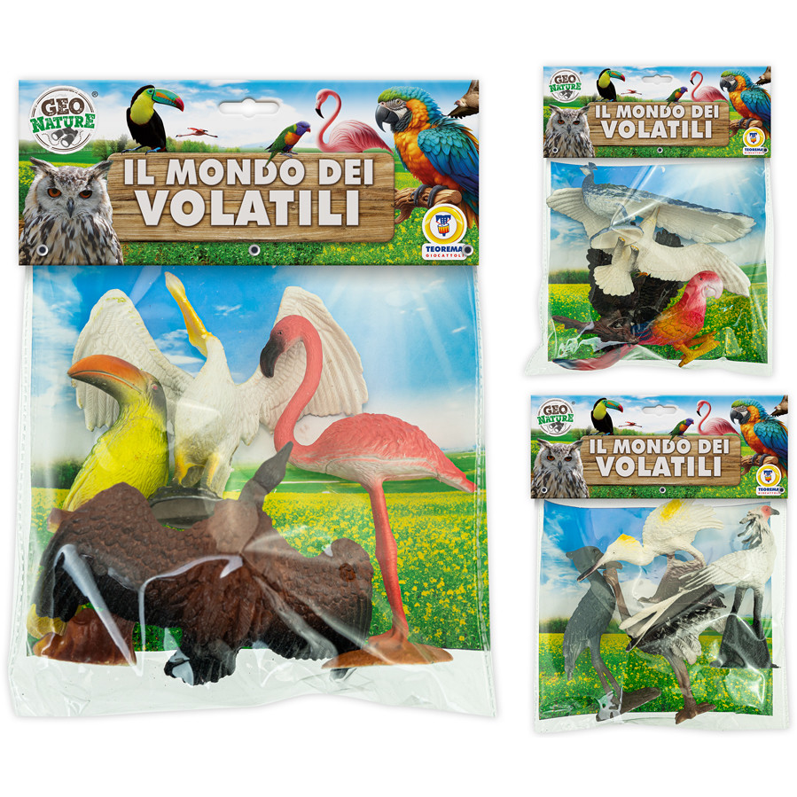 BUSTA ANIMALI VOLATILI DEL MONDO 80015