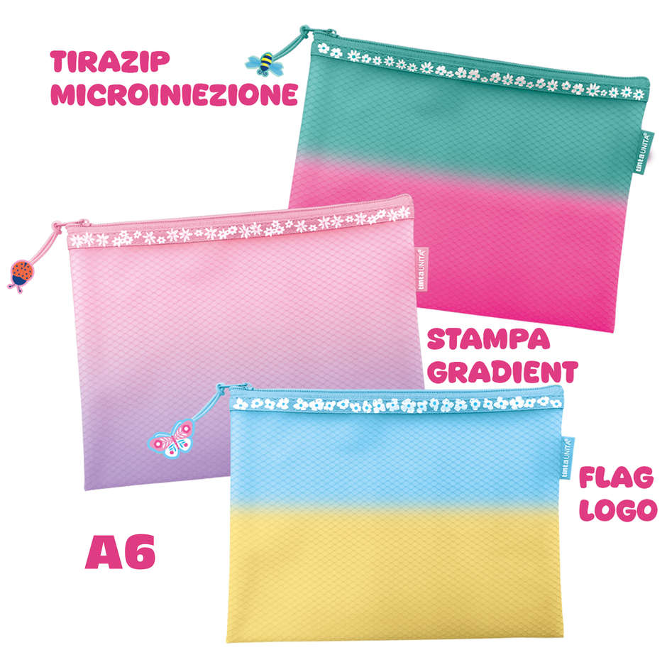 BUSTE IN EVA CON ZIP A6 T.UNITA BE HAPPY 62773