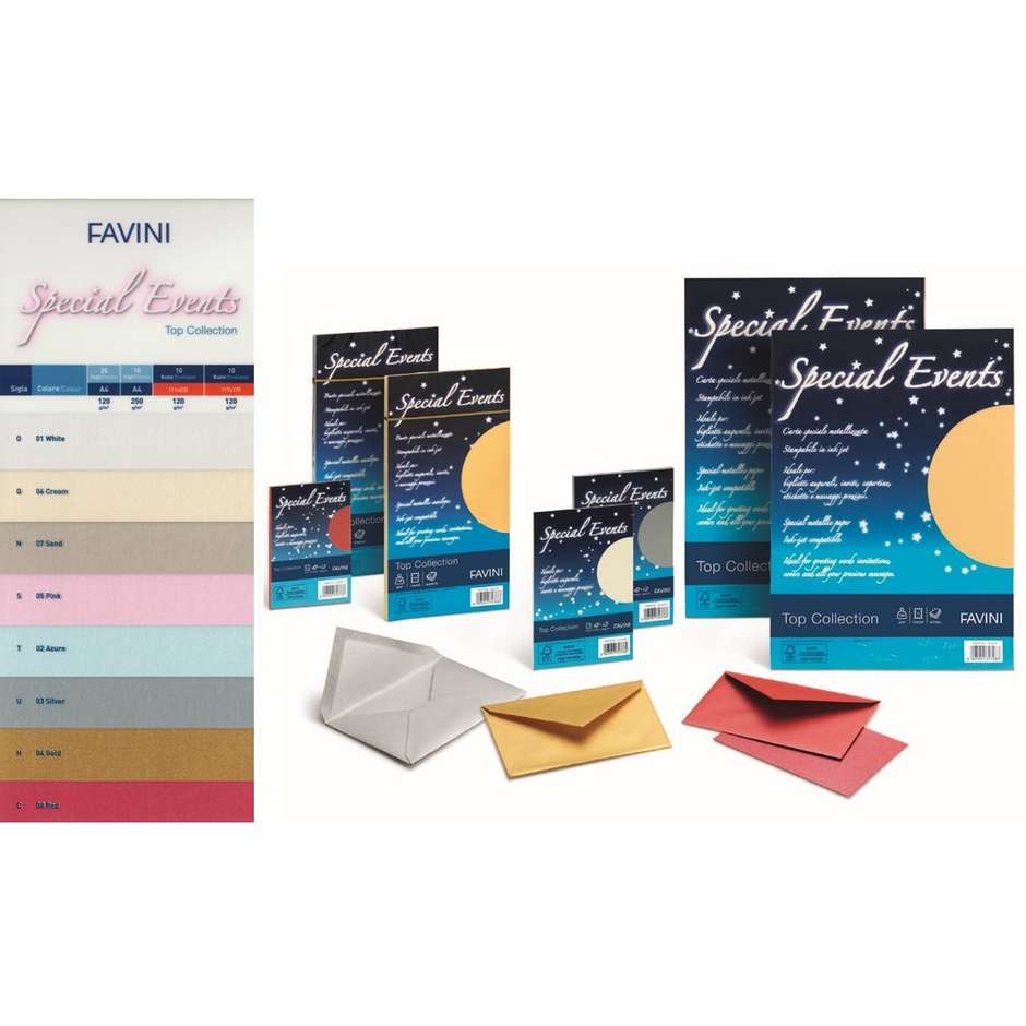 BUSTE SPECIAL EVENTS 10 BUSTE 11X22 120G SABBIA