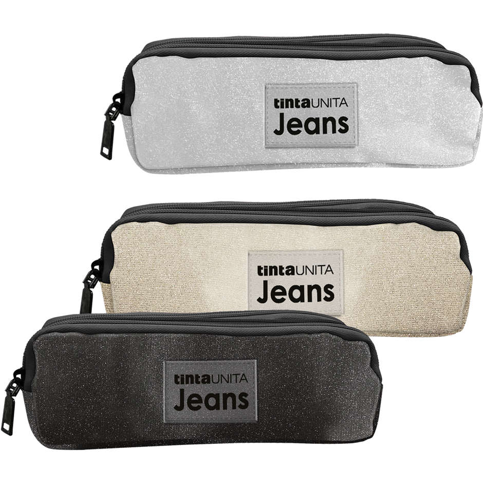 BUSTINE 3ZIP T.UNITA JEANS LUREX